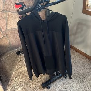 Victoria’s Secret sport black hoodie black stripe women’s medium